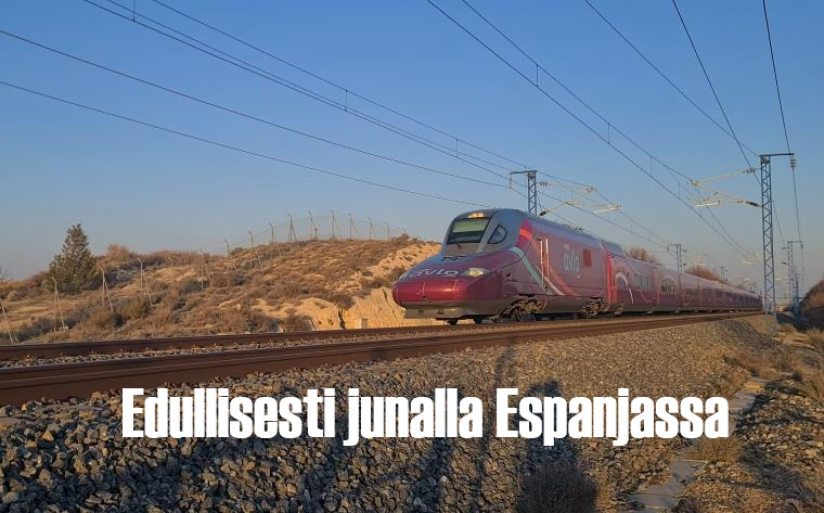 Junalla Espanjassa